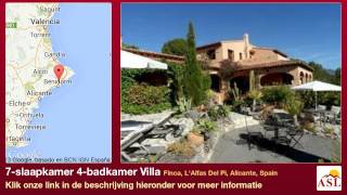 preview picture of video '7-slaapkamer 4-badkamer Villa te Koop in Finca, L'Alfas Del Pi, Alicante, Spain'