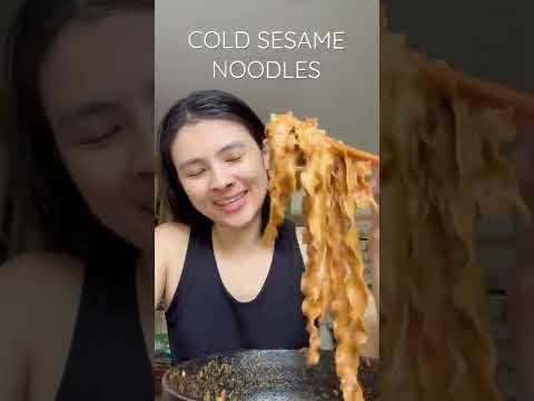 Cold sesame noodles perfect for the summer 🍜 #shorts