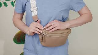 Літня жіноча сумка через плече в класичному кольорі з натуральної шкіри Vintage 22657 бежева