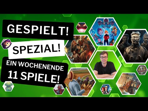 11 Spiele gespielt! Ein Wochenende voller Brettspiele!