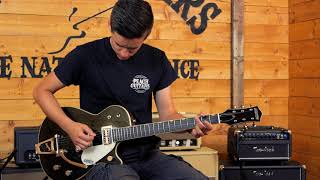 Video thumbnail for Gretsch G6128T 59 Vintage Select '59 Duo Jet Black by Peach Guitars