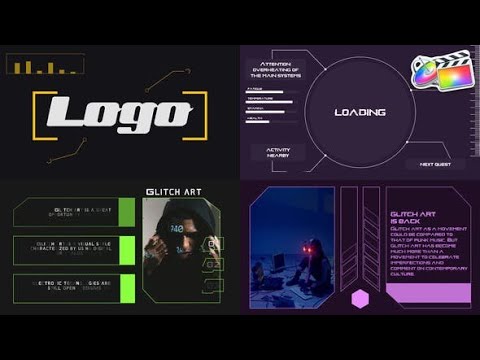 Apple Motion Template: Glitch Slideshow