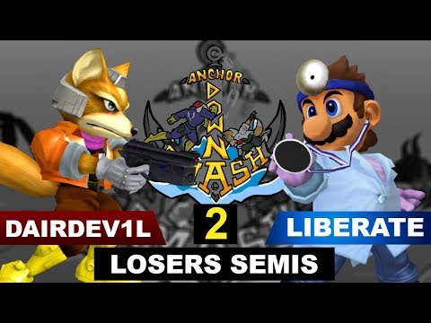 ADS 2 - Melee Singles - DairDev1L (Fox) VS Liberate (Dr. Mario) - Losers Semis