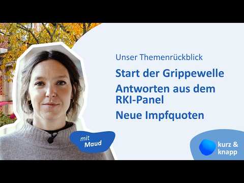 Your update from the RKI: Start of the flu season, vaccination rates & survey "Health in Germany"