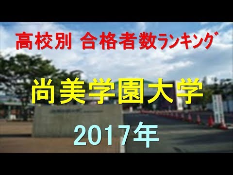 臨床検査学科 尚美学園大学 高校別合格者数ランキング 2017年【グラフでわかる】
