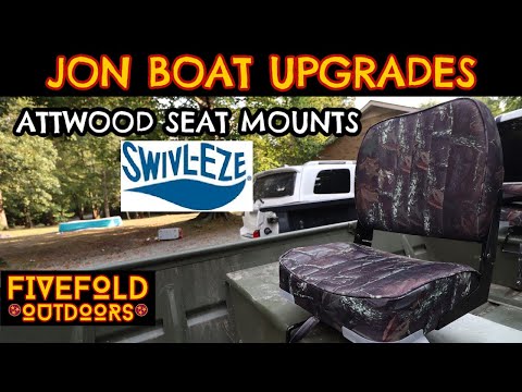 ATTWOOD SWIVL-EZE SEAT MOUNTS WORTH THE MONEY ? OR NOT/ JON BOAT UPGRADES / FiveFold Outdoors