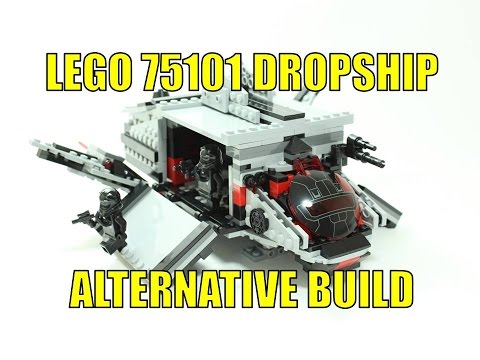 LEGO STAR WARS TIE FIGHTER 75101 ALTERNATIVE BUILD FIRST ORDER DROPSHIP Video