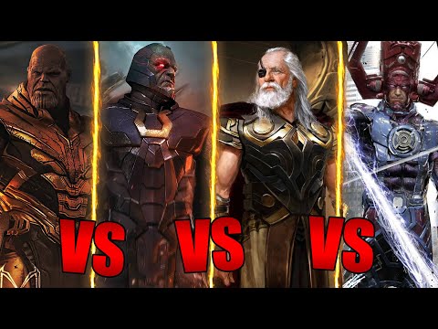 Thanos VS Darkseid VS Odin VS Galactus | Who Would Win?