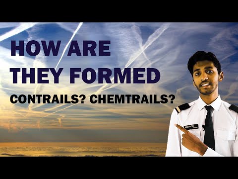 White trails behind an Aeroplane. Contrails or Chemtrails? | Explained | Leonhart