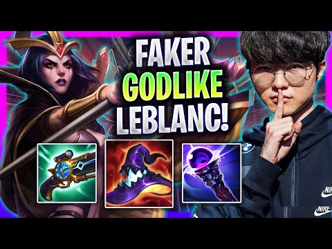 FAKER GODLIKE LEBLANC GAME AS USUAL! - T1 Faker Plays Leblanc Mid vs Katarina! | Season 2024