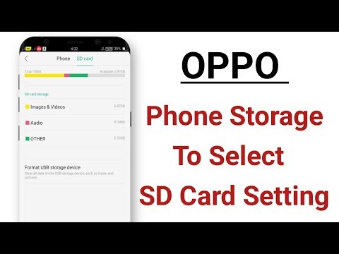 OPPO Phone Storage To Select SD Card Setting
