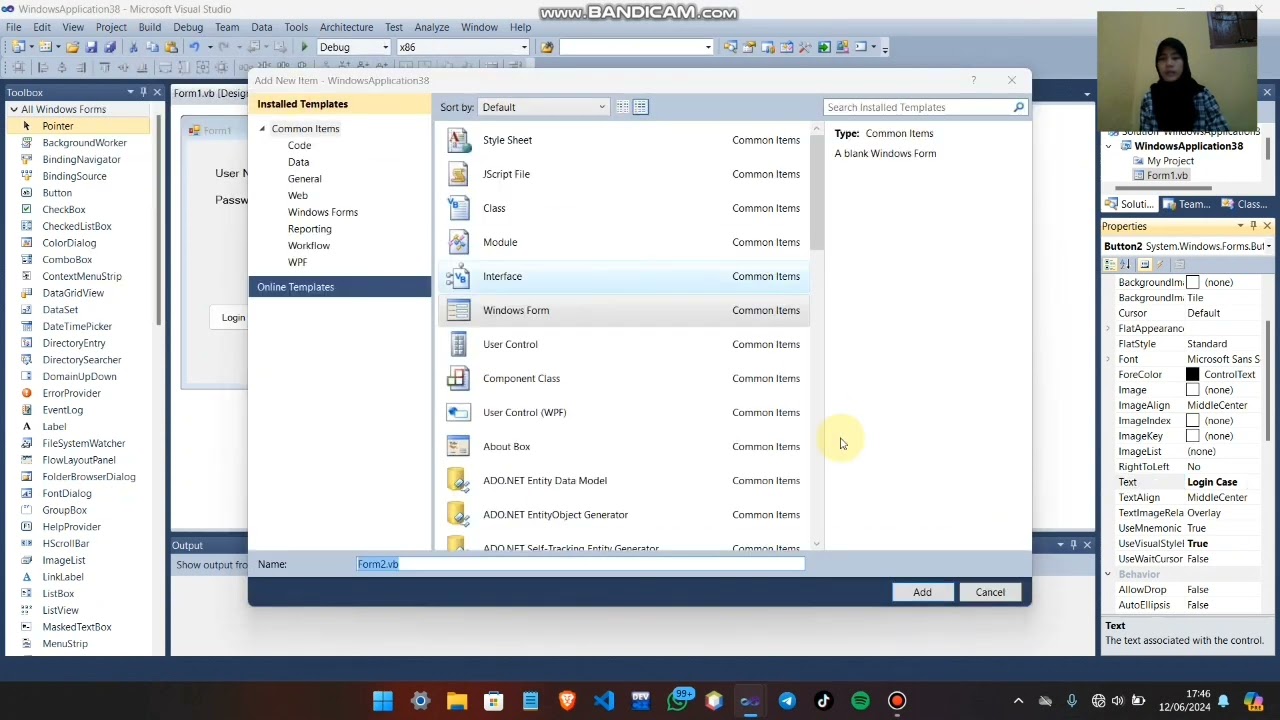 Tugas 6 Pemrograman Login dengan If Then Else dan Select Case