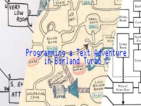Programming a text adventure in DOS with Borland Turbo C