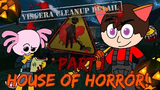 Horror Movie Cleanup - Red and Blurr Play Viscera Cleanup Detail House of Horror! DLC - Part 1