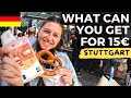 15€ CHALLENGE in Stuttgart, Germany! What Can You Get For Your Money In 2022 🇩🇪