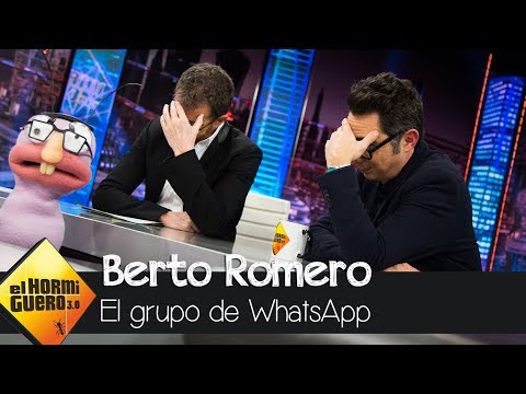 Berto Romero y Pablo Motos hablan del famoso grupo de WhatsApp que compartieron - El Hormiguero 3.0