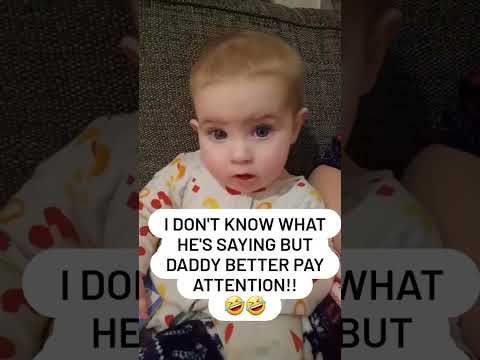 This baby is not playing with Dada!!!! #babies #cutebabies #babyvideos #seriousbabies #funnybabies