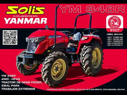 SOLIS - YANMAR YM348R HP48 4WD- TRACTOR AGRÍCOLA - EMP - SARABIA, SAN BENITO, COCHABAMBA, BOLIVIA.
