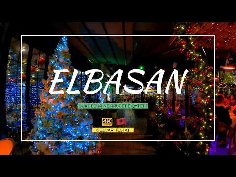 ELBASAN, ALBANIA - Walking On The Streets of Elbasan City, Ambience Binaural Sound 🇦🇱【4K ASMR】⁴ᴷ⁶⁰