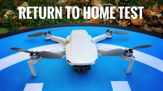 מבחן חזרה לבית DJI Mini 2 | דיוק נחיתה מדויקת