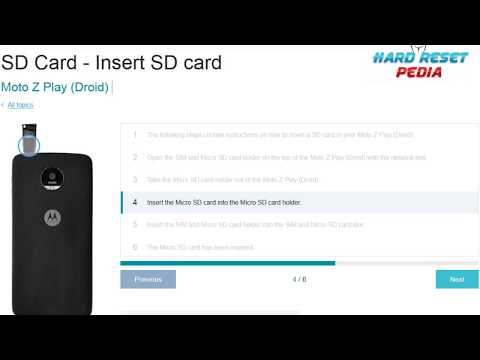 ☑️ How to Insert SD Card to Moto Z Play