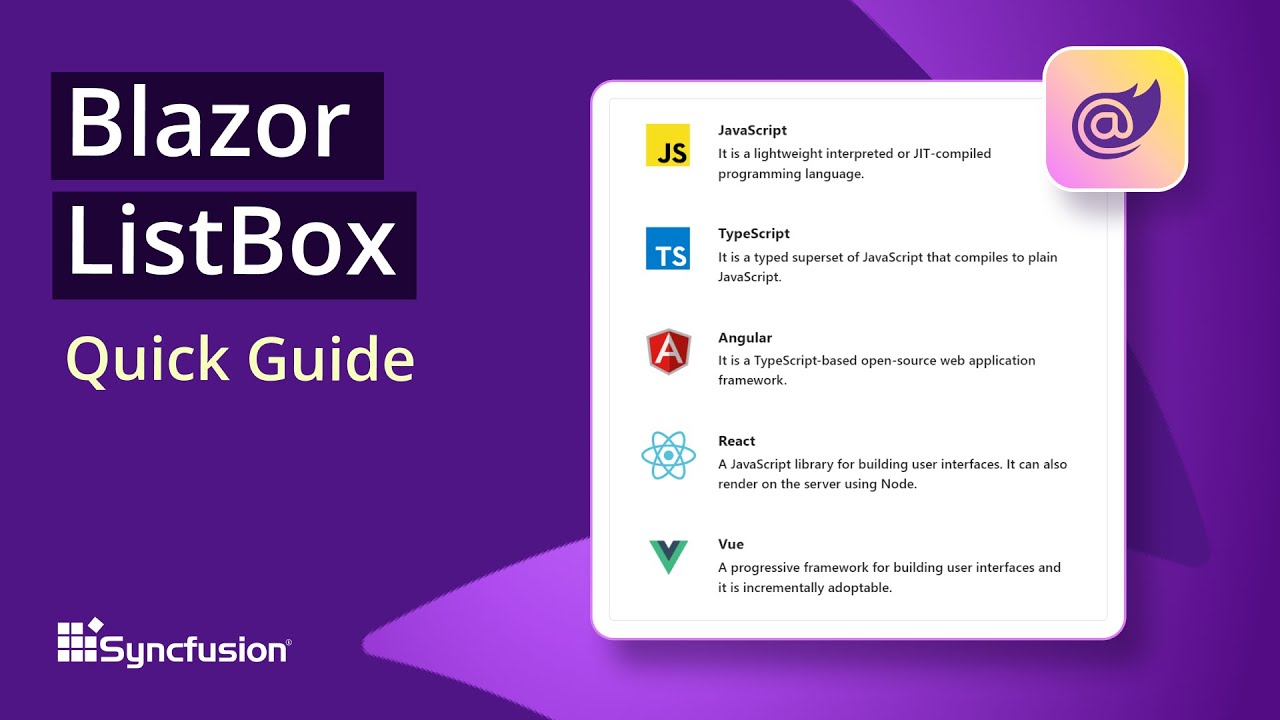 Blazor ListBox: The Ultimate Feature Walkthrough