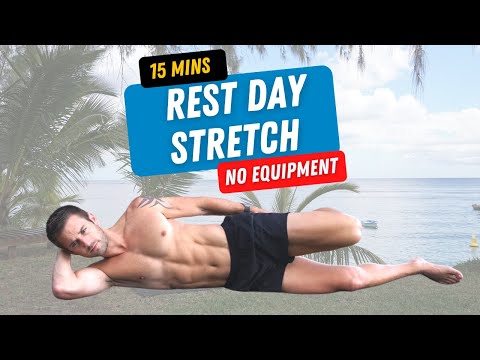 REST DAY STRETCH for Better Workout Recovery & Flexibility in 15 Minutes