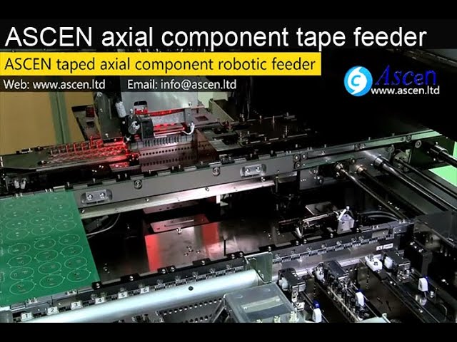 robotic component axial tape feeder