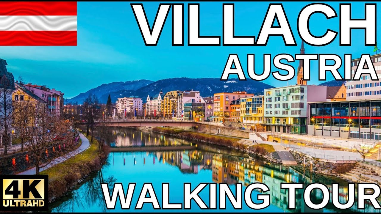 Immersive street-level walking tour through Villach Hauptplatz, Austria, showcasing authentic urban landscapes, local architecture, and the vibrant atmosphere of the city's neighborhoods