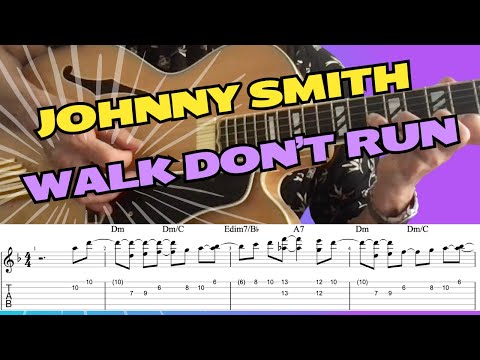 Walk Don't Run - Johnny Smith (TAB and Backing Track - See Description)