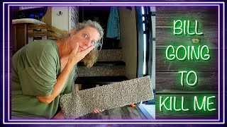 RV Décor - Opening up under the RV Steps