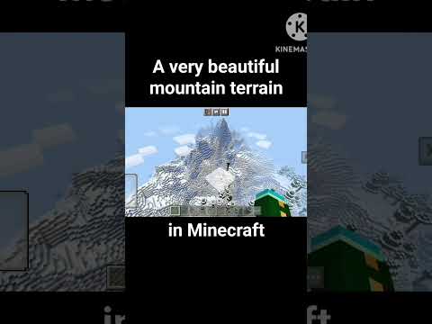 MinecraftGamer234 - A very beautiful mountain terrain in Minecraft #minecraft #shorts