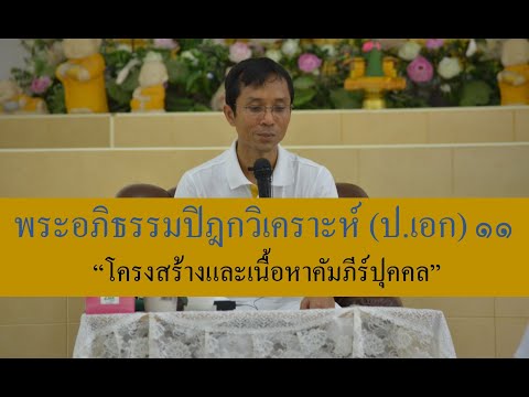 236-พระอภิธรรมปิฎกวิเคราะห์ (ป.เอก) ตอนที่ 11.โครงสร้างและเนื้อหาคัมภีร์ปุคคล