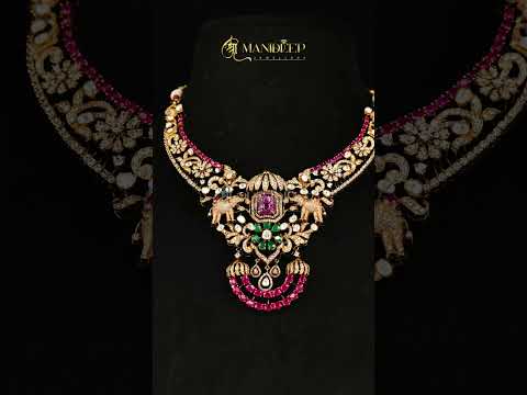 Royal Heritage Necklace | Exquisite Designer Jewellery by Manideep Jewellers