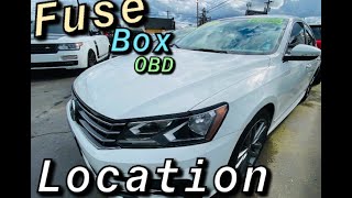 FUSE BOX LOCATION ON A 2015 - 2019 VOLKSWAGEN PASSAT