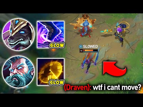 WE FOUND A 200% SLOW COMP THAT'S BEYOND BROKEN!! (THEY CAN'T MOVE) - League of Legends