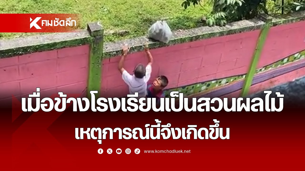 เมื่อข้าง 'โรงเรียน' เป็นสวนผลไม้ เหตุการณ์นี้จึงเกิดขึ้น