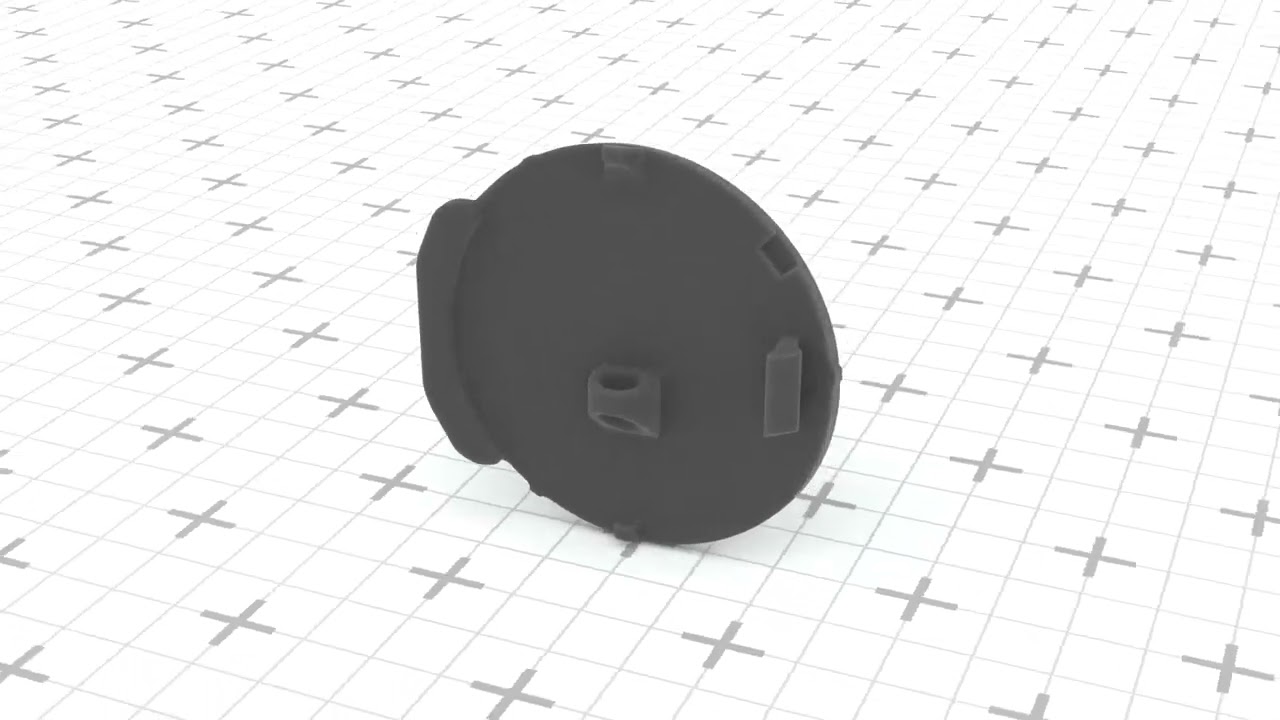 Opel Astra H Rear Bumper Tow Hook Cover 24460462 3D Print Model