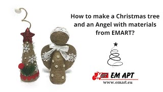 How to make a Christmas tree and an Angel with materials from EMART?