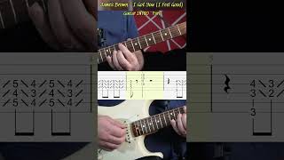 #tutorial James Brown - I Feel Good Guitar Intro Part. #guitar #guitarcover #guitartutorial