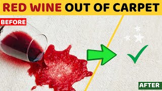 Best way to Remove Red Wine Stains From Carpet | House Keeper