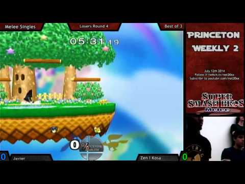 Princeton Weekly #2 - KoSa (Fox) vs Javier (Marth) SSBM Losers Round 4