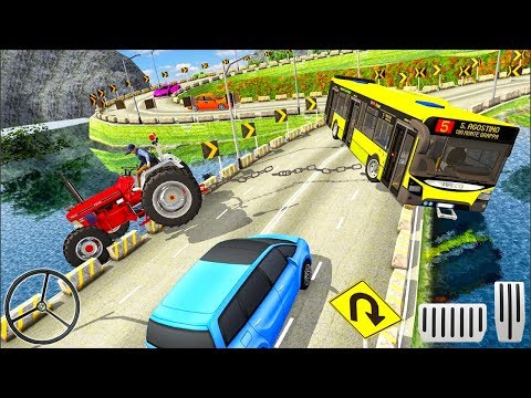 Offroad Towing Chained Tractor Bus 2019 - Best Android Gameplay