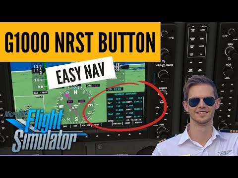 FS2020 G1000 NRST Button - An Easy Navigation Method