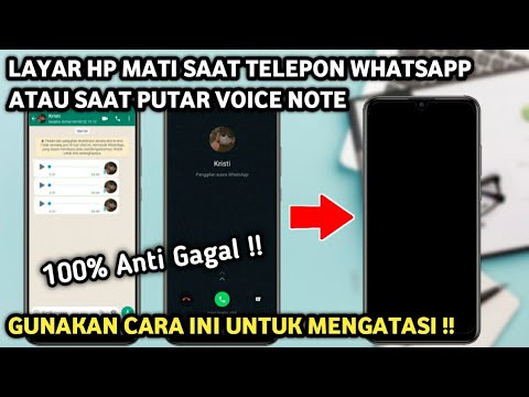 How to solve the problem of the screen going off when playing WhatsApp voice notes or when making...
