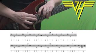 Van Halen 4-Finger Tapping ("Piano Tapping") on Guitar - "Judgement Day" Guitar Solo Lesson w/ Tabs!