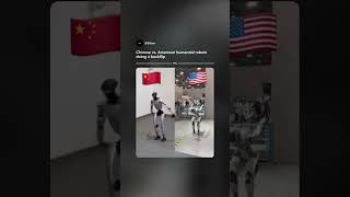 Chinese and US Humanoid Robots Both Nail a Backflip #shorts