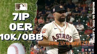 José Urquidy 10K game | Aug 1, 2022 | MLB highlights
