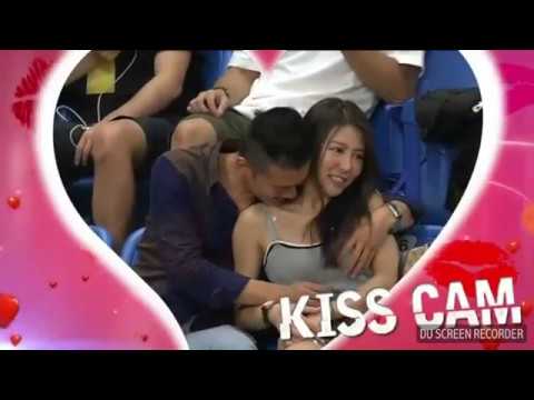 Man Caught Squeezing Girlfriend's Breast On Kiss Cam Of 2017 William Jones Cup