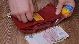 Кожаный женский кошелек в три сложения ST Leather 22489 бордовый